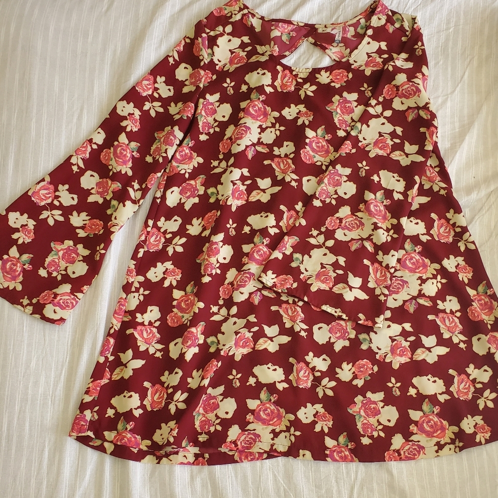 Vintage floral Chocalate dress